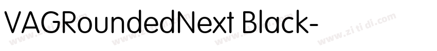 VAGRoundedNext Black字体转换